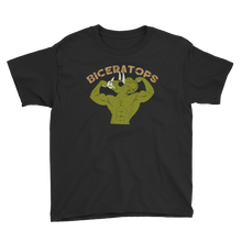 Load image into Gallery viewer, Youth Biceratops T-Shirt Workout Apparel Funny Merchandise