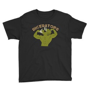 Youth Biceratops T-Shirt Workout Apparel Funny Merchandise