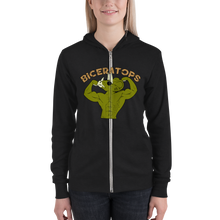 Load image into Gallery viewer, Unisex Zip Hoodie - Biceratops Workout Apparel Funny Merchandise