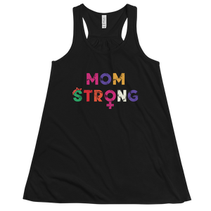 Women's Mom Strong Tank Workout Apparel Funny Merchandise