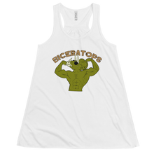 Load image into Gallery viewer, Women&#39;s Biceratops Tank Workout Apparel Funny Merchandise