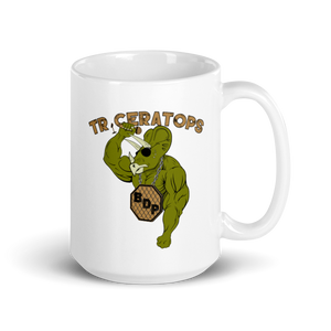 Triceratops Mug Workout Apparel Funny Merchandise