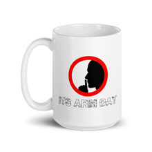 Load image into Gallery viewer, Shh It&#39;s Arm Day Mug Workout Apparel Funny Merchandise