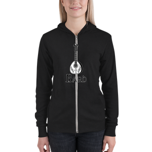 Bard D&D Zip-Up Hoodie Workout Apparel Funny Merchandise