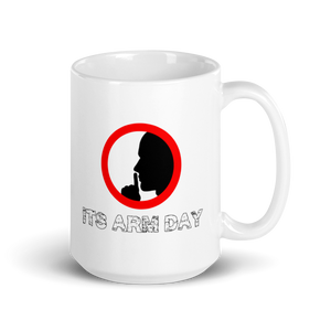 Shh It's Arm Day Mug Workout Apparel Funny Merchandise