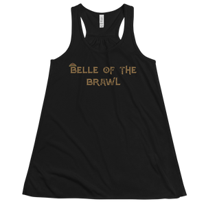 Women's Belle of the Brawl Saying Tank Workout Apparel Funny Merchandise