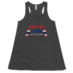 Women's Muay Thai Strong Tank Workout Apparel Funny Merchandise