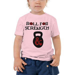 Toddler Roll For Strength - Kettlebell T-Shirt Workout Apparel Funny Merchandise