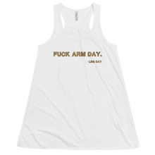 Load image into Gallery viewer, Women&#39;s Fuck Arm Day Tank Workout Apparel Funny Merchandise