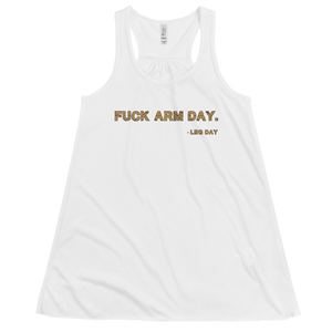 Women's Fuck Arm Day Tank Workout Apparel Funny Merchandise