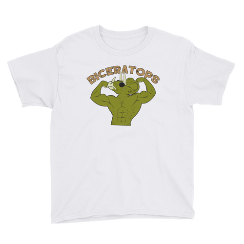 Youth Biceratops T-Shirt Workout Apparel Funny Merchandise