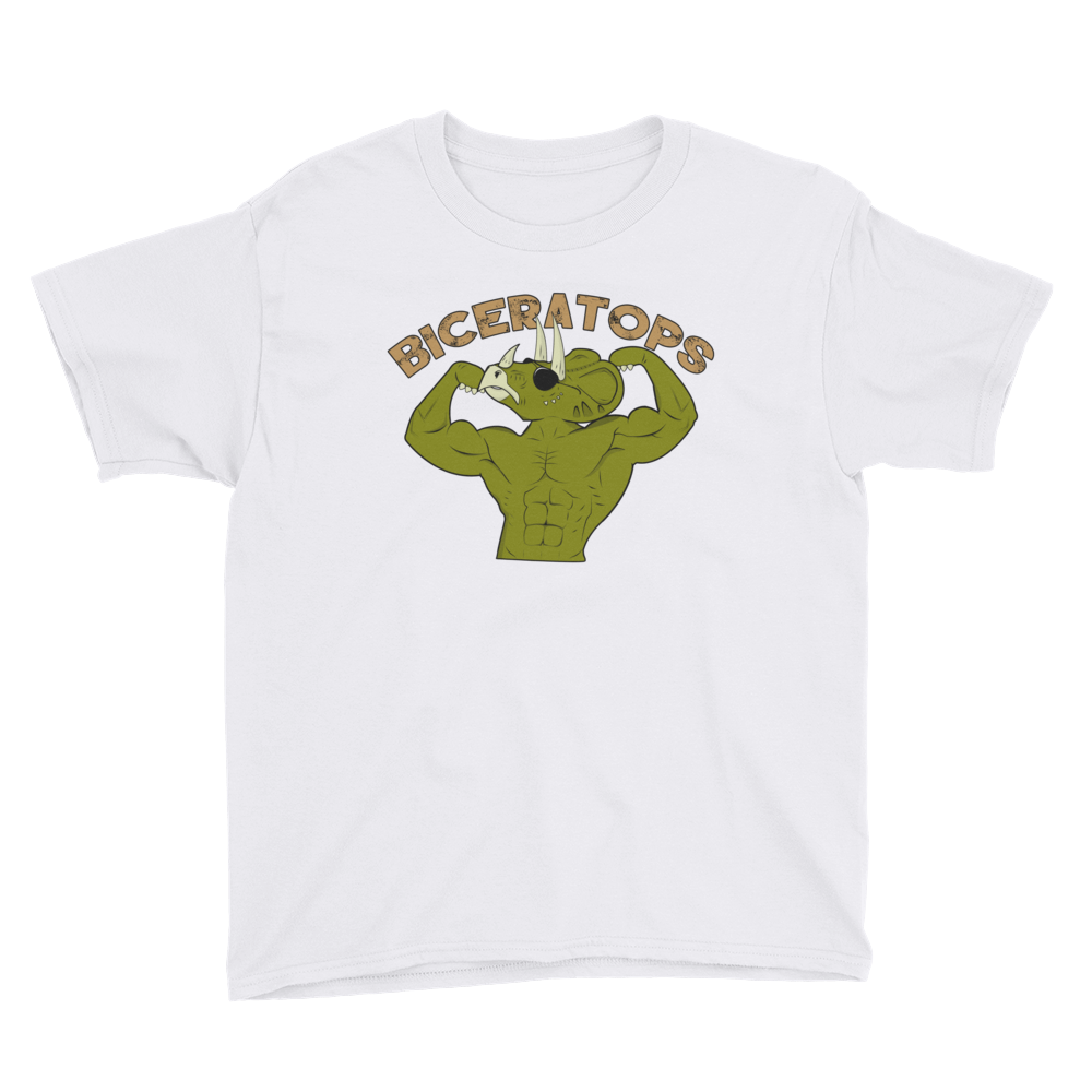 Youth Biceratops T-Shirt Workout Apparel Funny Merchandise