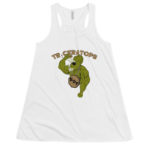 Women's Triceratops Tank Workout Apparel Funny Merchandise