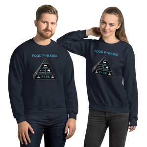 Food Pyramid - SFW - Unisex Sweatshirt Workout Apparel Funny Merchandise