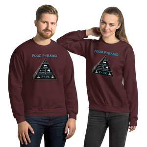 Food Pyramid - SFW - Unisex Sweatshirt Workout Apparel Funny Merchandise