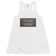 Load image into Gallery viewer, Women&#39;s Teacher Strong Tank Workout Apparel Funny Merchandise