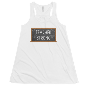 Women's Teacher Strong Tank Workout Apparel Funny Merchandise