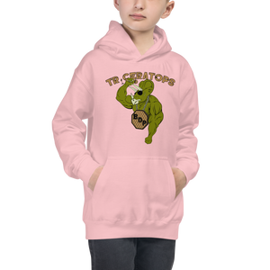 Youth Triceratops Hoodie Workout Apparel Funny Merchandise