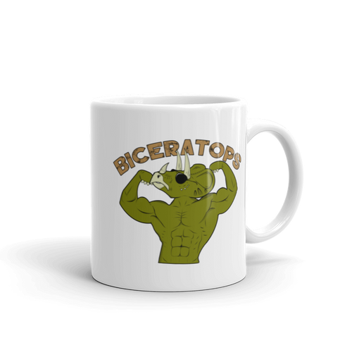 Biceratops Mug Workout Apparel Funny Merchandise