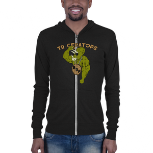 Unisex zip hoodie - Triceratops Workout Apparel Funny Merchandise