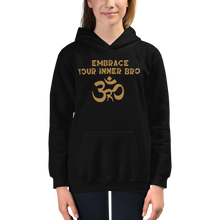 Load image into Gallery viewer, Youth Embrace Your Inner Bro Hoodie Workout Apparel Funny Merchandise