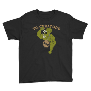 Youth Triceratops T-Shirt Workout Apparel Funny Merchandise