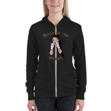 Load image into Gallery viewer, Belle of the Brawl Unisex zip hoodie Workout Apparel Funny Merchandise