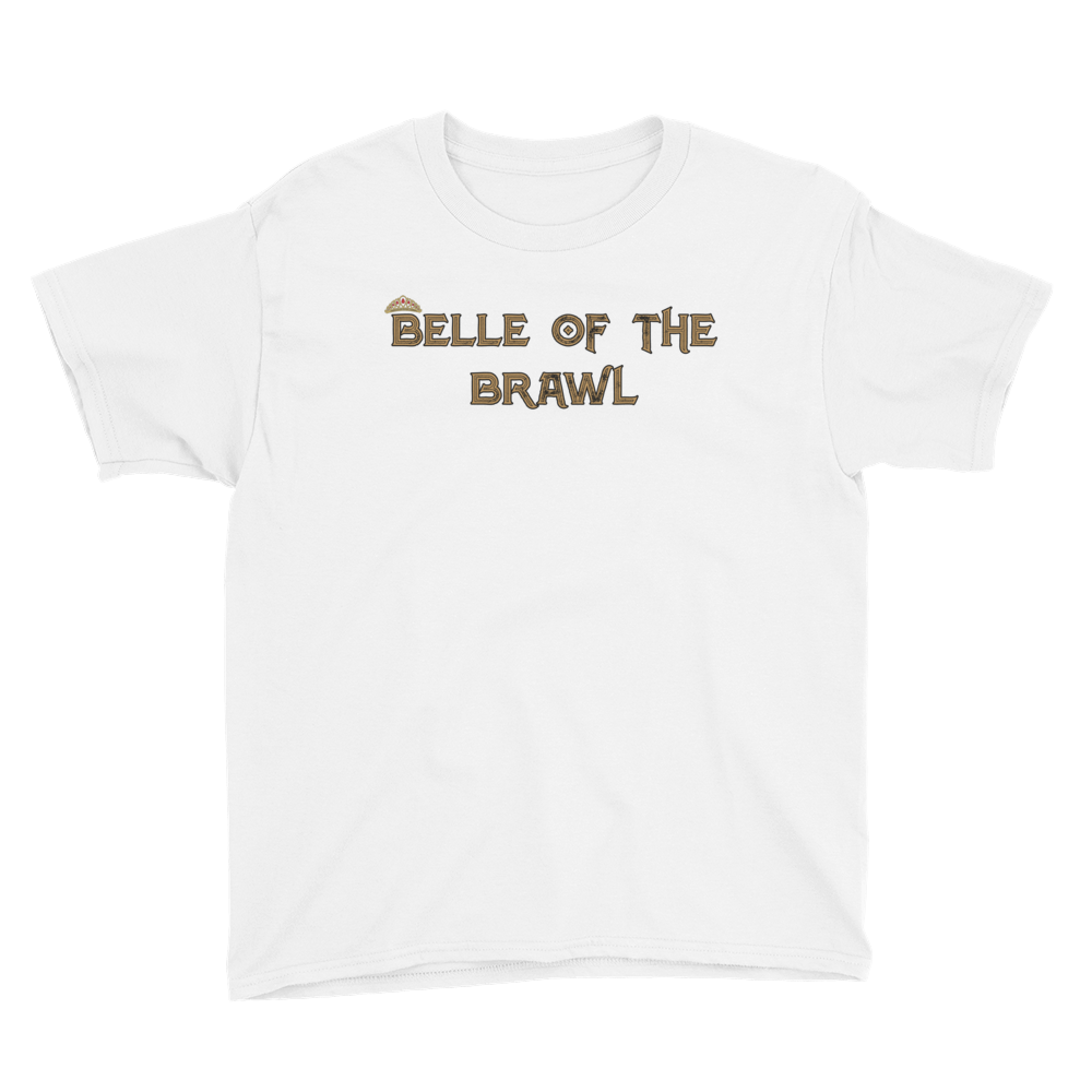 Youth Belle of the Brawl Saying T-Shirt Workout Apparel Funny Merchandise