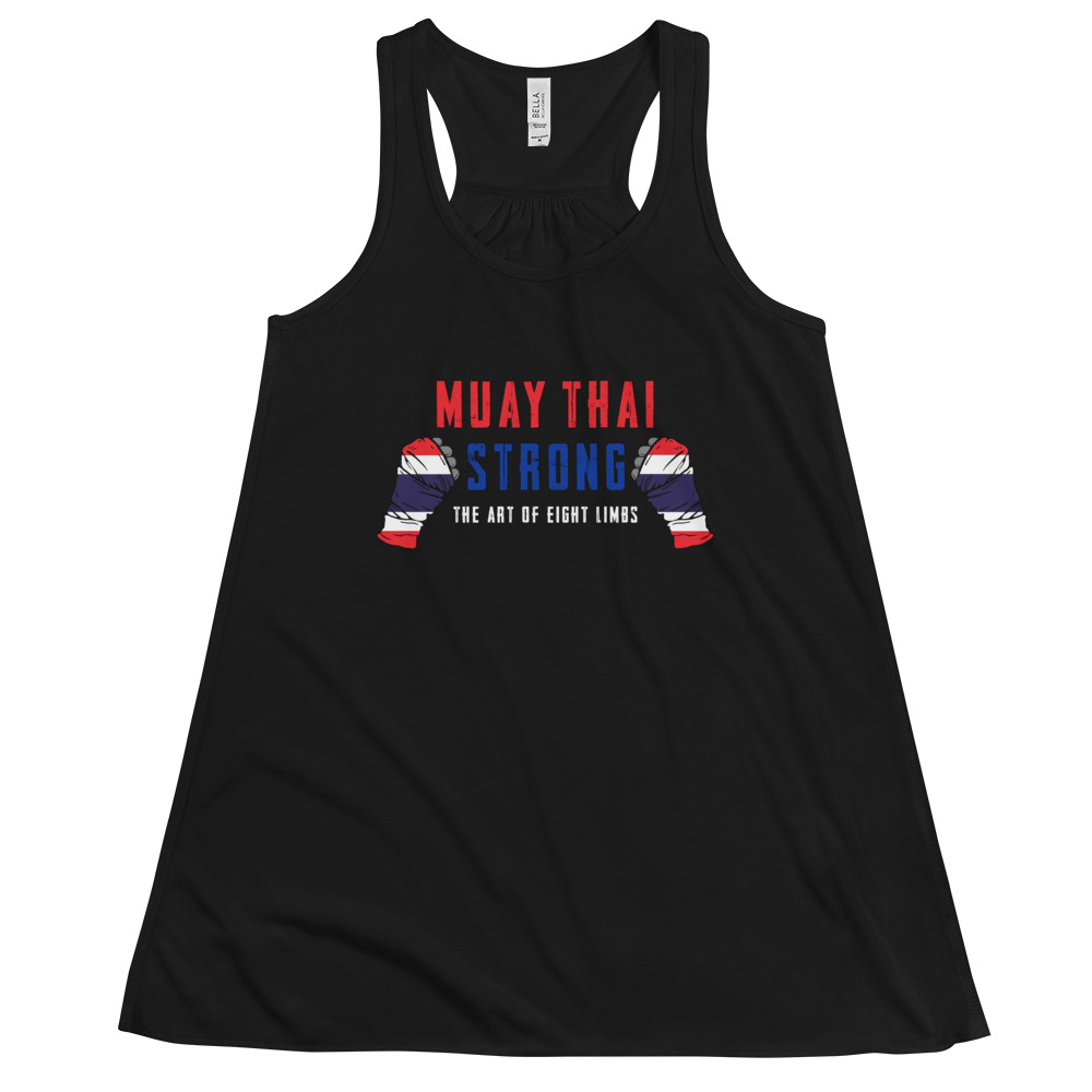 Women's Muay Thai Strong Tank Workout Apparel Funny Merchandise