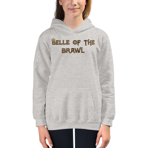 Youth Belle of the Brawl Saying Hoodie Workout Apparel Funny Merchandise