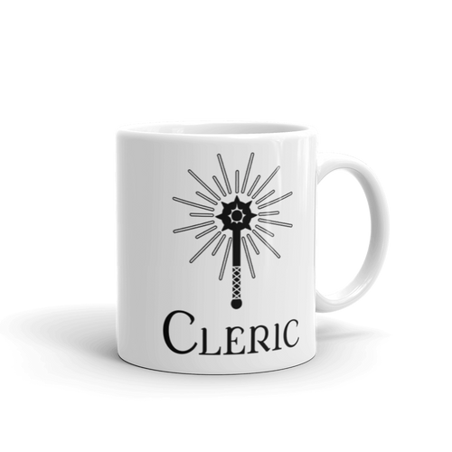 Cleric D&D Mug Workout Apparel Funny Merchandise