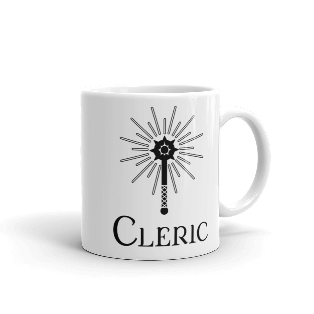 Cleric D&D Mug Workout Apparel Funny Merchandise