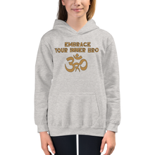 Load image into Gallery viewer, Youth Embrace Your Inner Bro Hoodie Workout Apparel Funny Merchandise