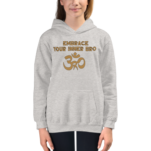 Youth Embrace Your Inner Bro Hoodie Workout Apparel Funny Merchandise