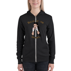 Belle of the Brawl Unisex zip hoodie Workout Apparel Funny Merchandise