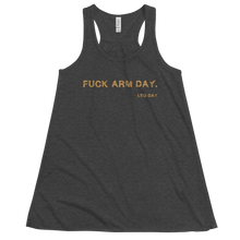 Load image into Gallery viewer, Women&#39;s Fuck Arm Day Tank Workout Apparel Funny Merchandise