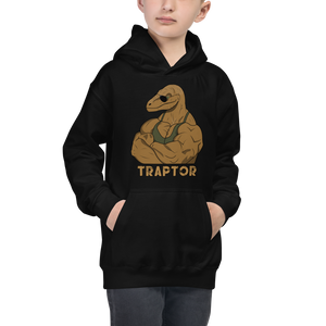 Youth Traptor Hoodie Workout Apparel Funny Merchandise