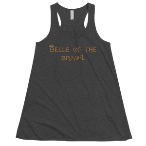 Women's Belle of the Brawl Saying Tank Workout Apparel Funny Merchandise