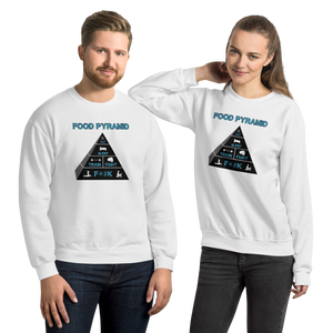 Food Pyramid - SFW - Unisex Sweatshirt Workout Apparel Funny Merchandise