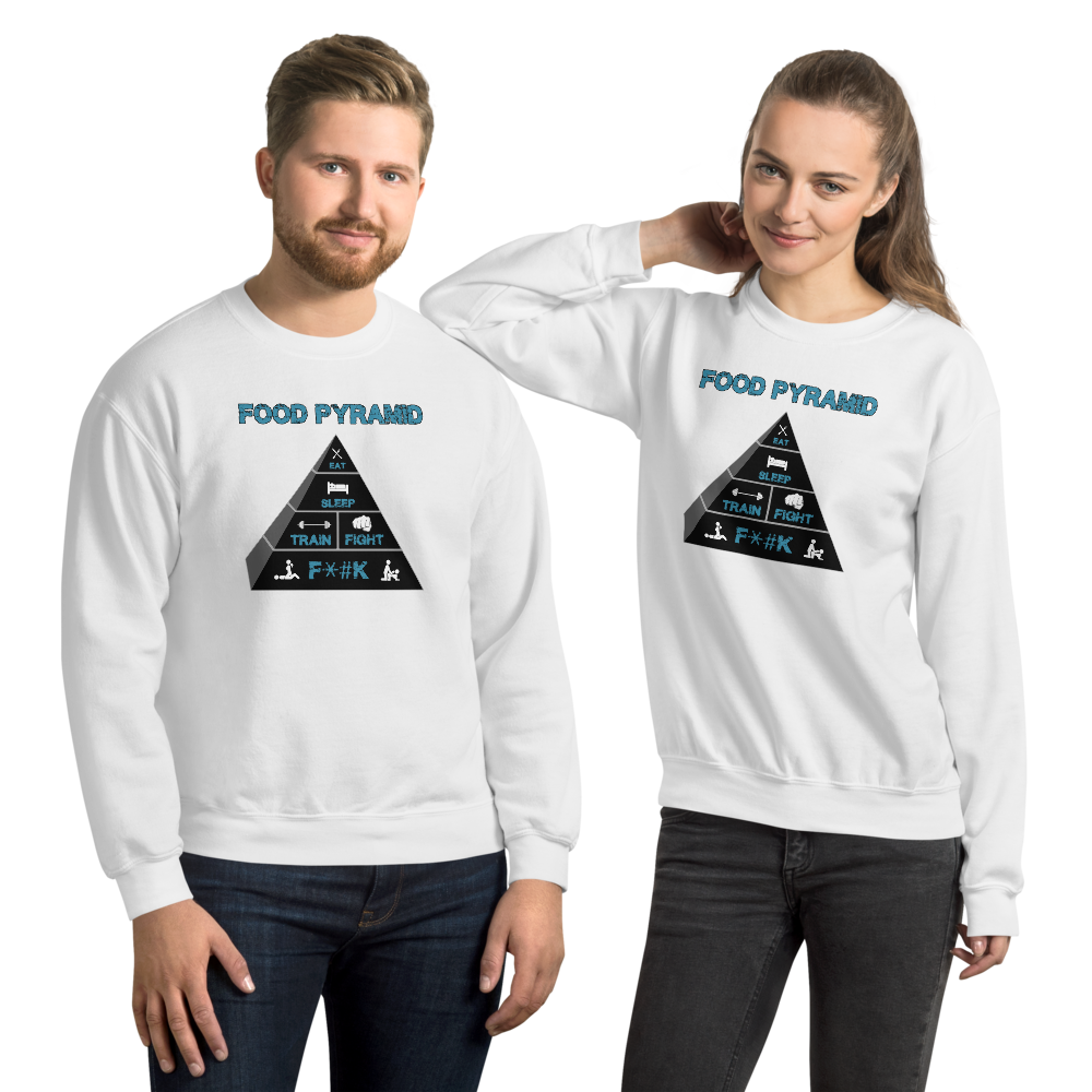 Food Pyramid - SFW - Unisex Sweatshirt Workout Apparel Funny Merchandise