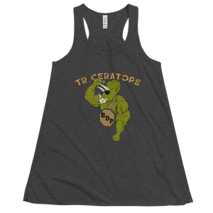 Women's Triceratops Tank Workout Apparel Funny Merchandise