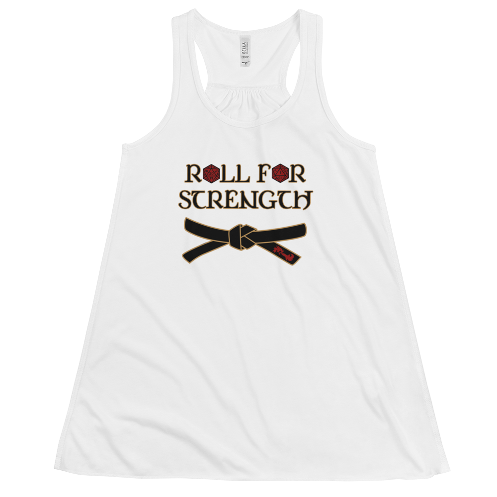 Women's Roll For Strength - Belt Tank Workout Apparel Funny Merchandise