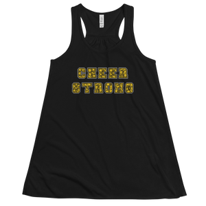 Women's Cheer Strong Tank Workout Apparel Funny Merchandise