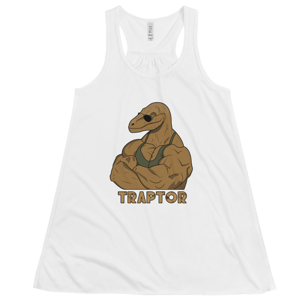 Women's Traptor Tank Workout Apparel Funny Merchandise