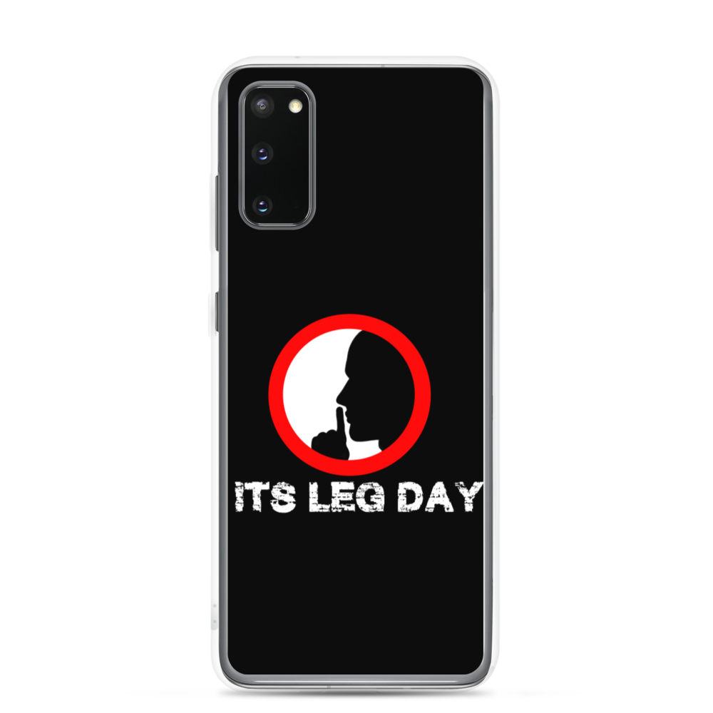 Shh It's Leg Day Samsung Case Workout Apparel Funny Merchandise