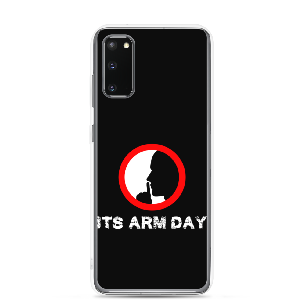 Shh It's Arm Day Samsung Case Workout Apparel Funny Merchandise