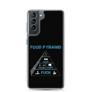 Food Pyramid Samsung Case Workout Apparel Funny Merchandise