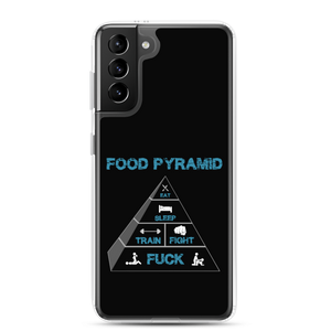 Food Pyramid Samsung Case Workout Apparel Funny Merchandise