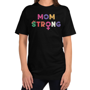 Mom Strong T-Shirt Workout Apparel Funny Merchandise