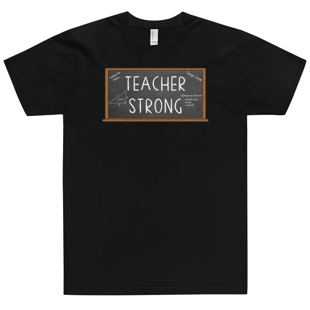 Teacher Strong T-Shirt Workout Apparel Funny Merchandise